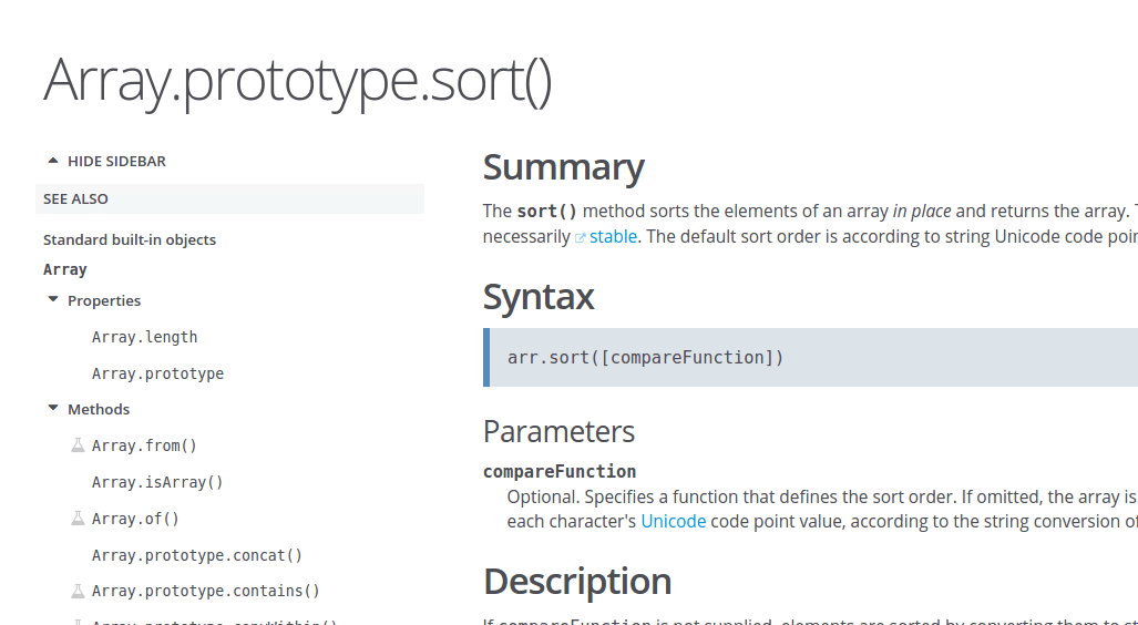 Array.prototype.sort() doesn't work well with boolean